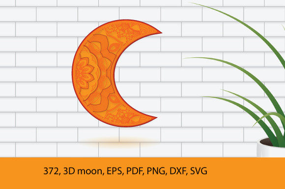 3D Mother's Day Moon SVG Design Ideas