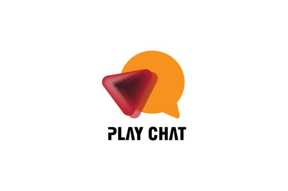 3D Simple Social Media Logo for Play Chat