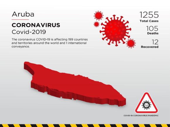 Aruba Affected Country 3D Map Explained