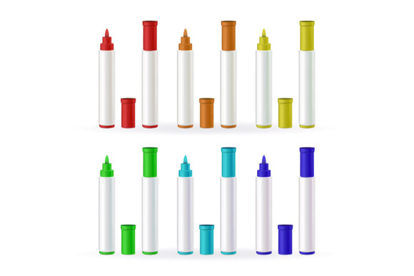 Colorful Marker Pens for Stationery Essentials