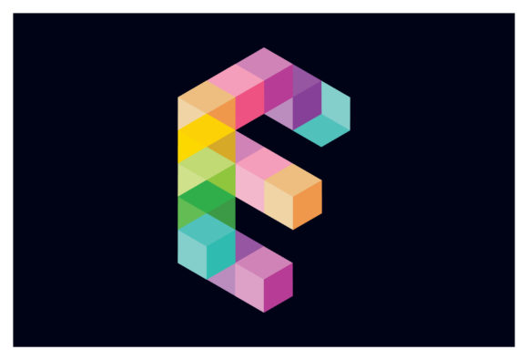 E Letter 3D Shape Logo Icon Unique Sign Explained