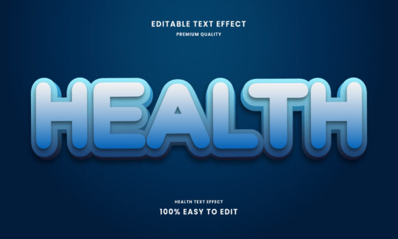 Elevate Designs with Health 3D Text Effects