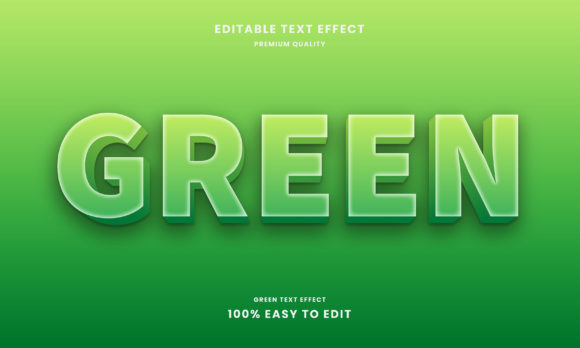 Green 3D Text Effect: Adding Depth and Eco-Conscious Style to Your Visual Content