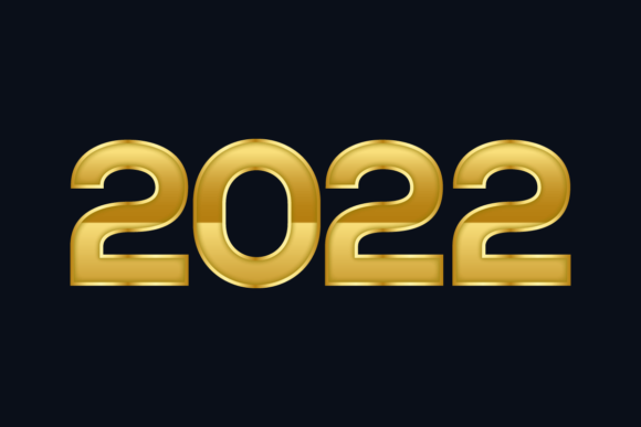 How to Integrate Happy New Year 2022 Golden Text Clip Art into Your Content Workflow