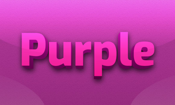 How to Use a Purple Editable 3D Text Effect in Your Design Workflow