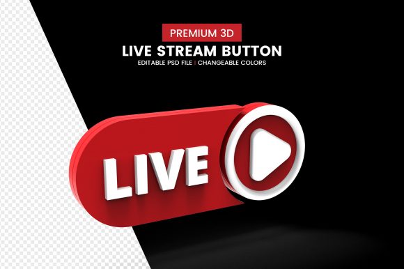 Live Streaming 3D Render Icon Badge: A Visual Revolution in Digital Broadcasting