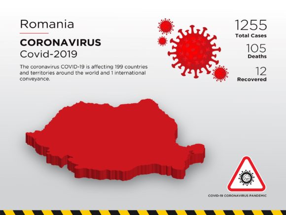 Romania Affected Country 3D Map: A Deeper Look at Spatial Impact Visualization