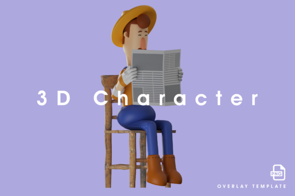 Sweet Farmer 3D Reading a Newspaper: A Surprisingly Versatile Asset for Storytelling and Design
