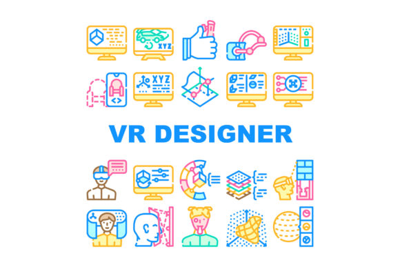 VR Designer Occupation Collection Icons: A Practical Resource for Visual Communication in Virtual Reality Fields