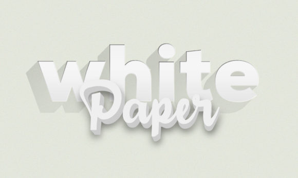 White Paper 3D Text Effect: Elevating Minimalist Design in Everyday Projects