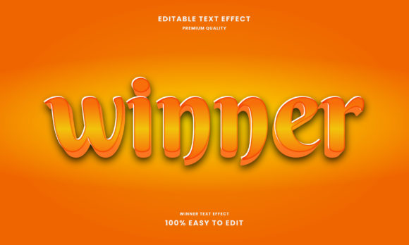 Winner 3D Text Effect: Bold Typography That Commands Attention